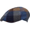 Flat 6-rib woolen cap with square pattern.