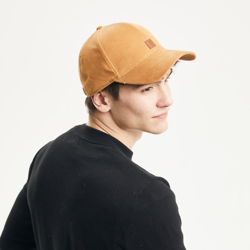 Casquette baseball en velours fin réglable à l'arrière