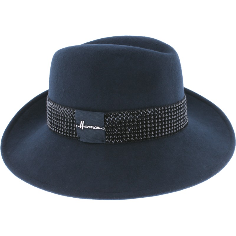 Chapeau bord asymétrique en feutre