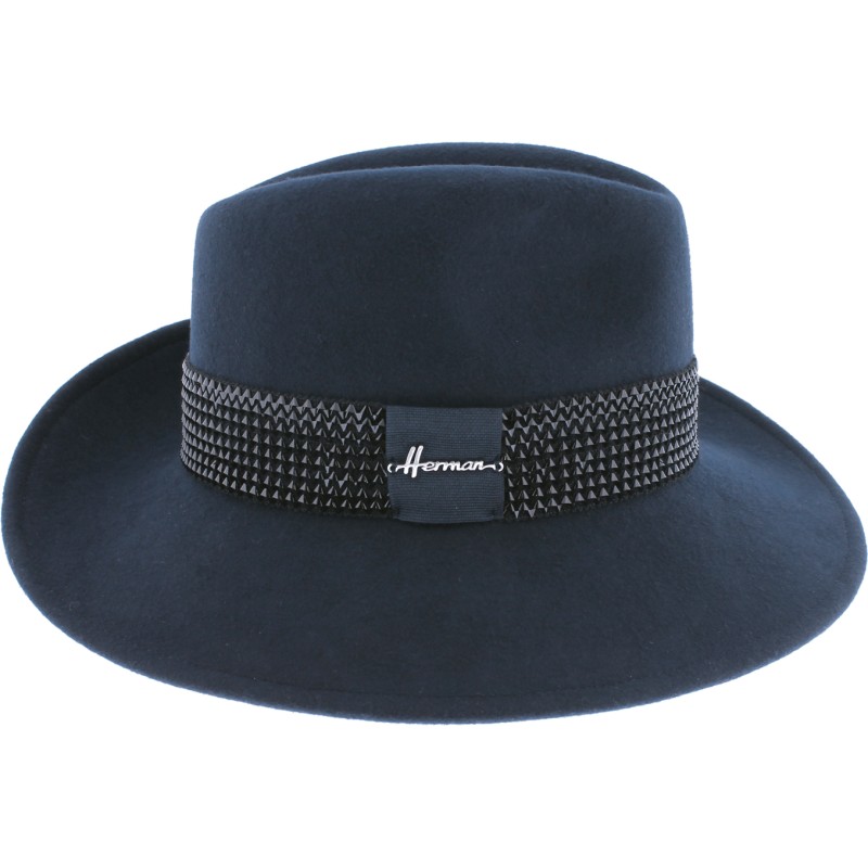 Chapeau bord asymétrique en feutre