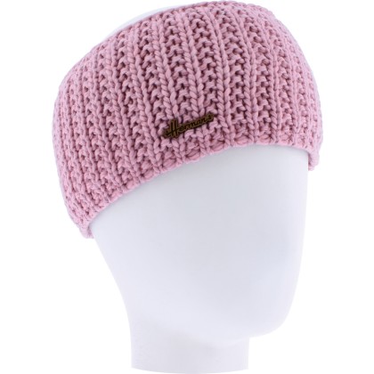 Plain adult headband knitted with 80% recycled plastic thread and line