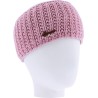 bandeau hiver en maille coloris rose