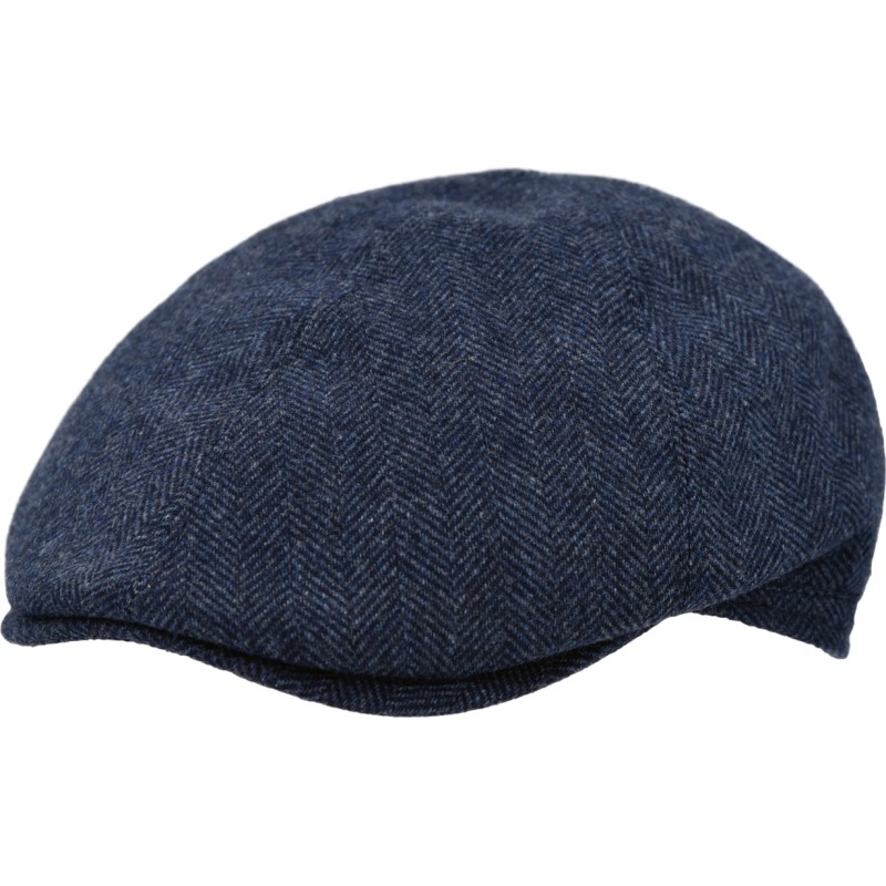 Flat cap in plain wool canvas and cashmere. Flat cap in plain wool canvas and cashmere.