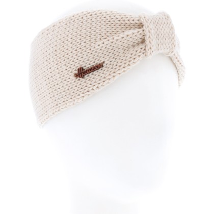 bandeau femme hiver herman en maille avec fil lurex et doublure en polaire