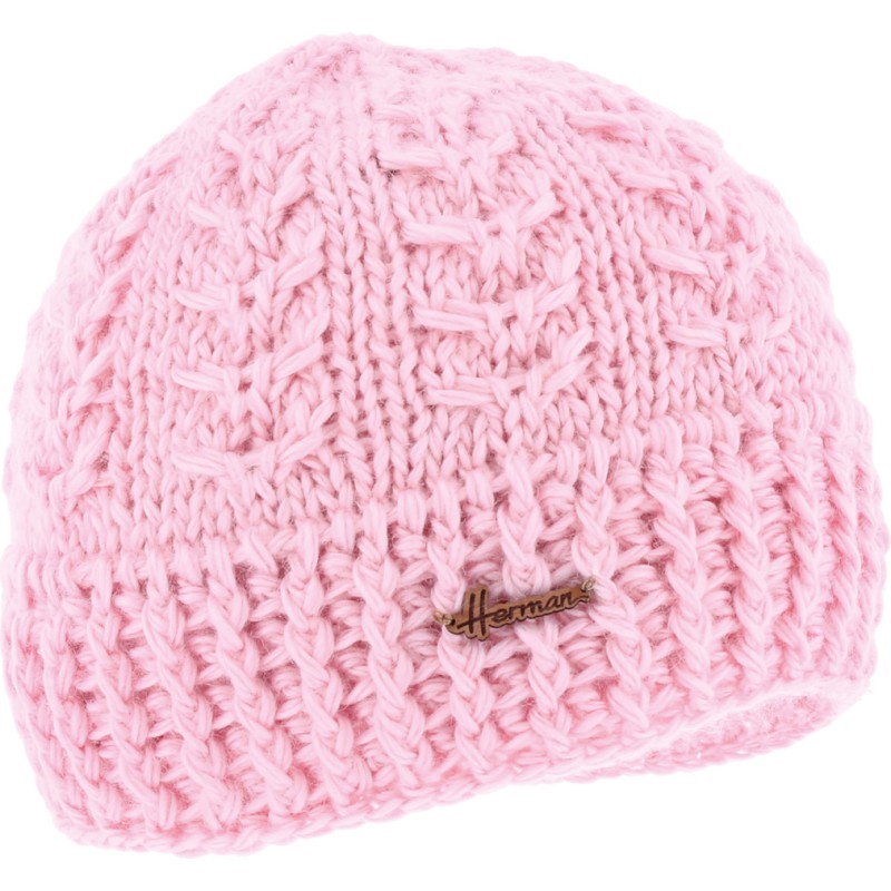 bonnet femme rond en maille torsadee