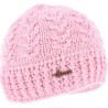 bonnet femme rond en maille torsadee