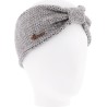 bandeau femme hiver herman en maille avec fil lurex et doublure interieure en polaire