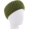 Plain adult headband knitted with 80% recycled plastic thread and line