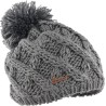 Bonnet enfant tricot losanges uni + pompon