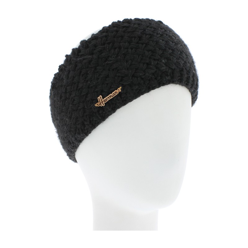 bandeau hiver herman en maille et doublure en plush