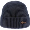 Plain short men's beanie with cuffs