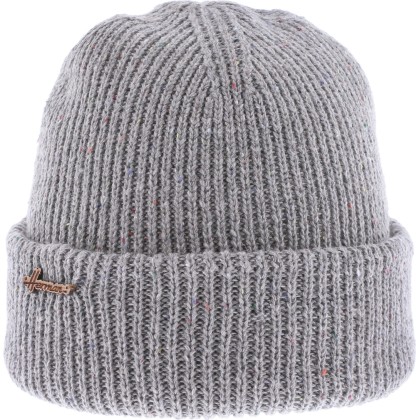Straight speckled turn-up beanie
