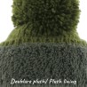 Bonnet adulte uni tricoté avec 80% de fil de plastique recyclé, avec p