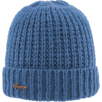 bonnet enfant bleu en maille