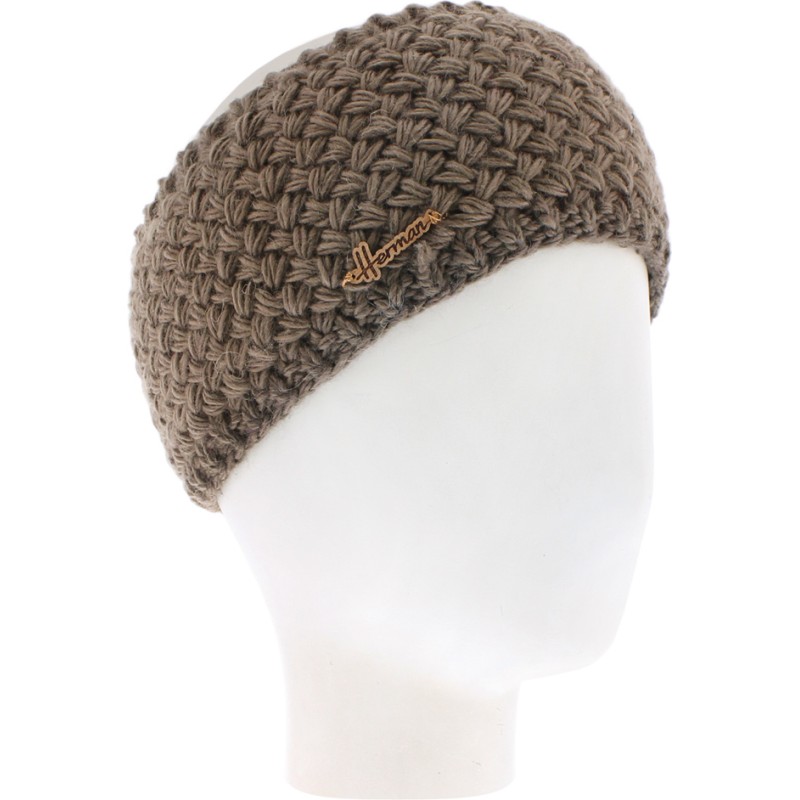 bandeau hiver herman en maille et doublure en plush