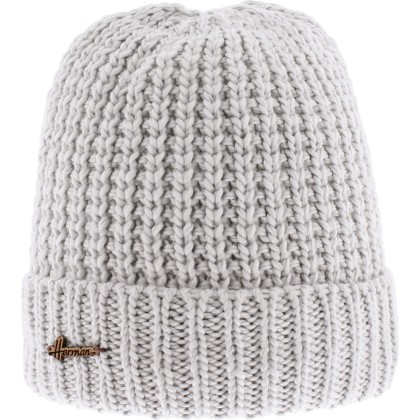 bonnet enfant en maille coloris gris clair