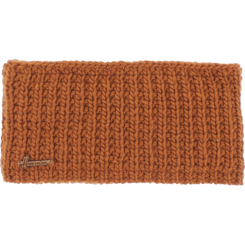 Plain adult headband knitted with 80% recycled plastic thread and line