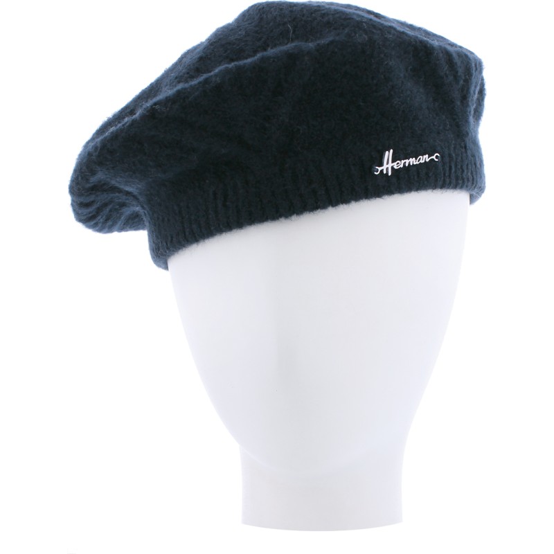 beret en maille coloris nois