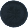 Women's beret in acrylic with a flower design on the top