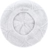 beret en maille coloris creme blanc clair ecru
