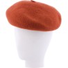 Wool felt beret, with drawstring