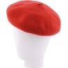 Wool felt beret, with drawstring