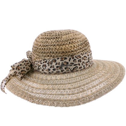 chapeau femme capeline grand bord en paille naturelle