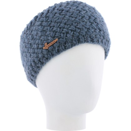 bandeau hiver herman en maille et doublure en plush denim