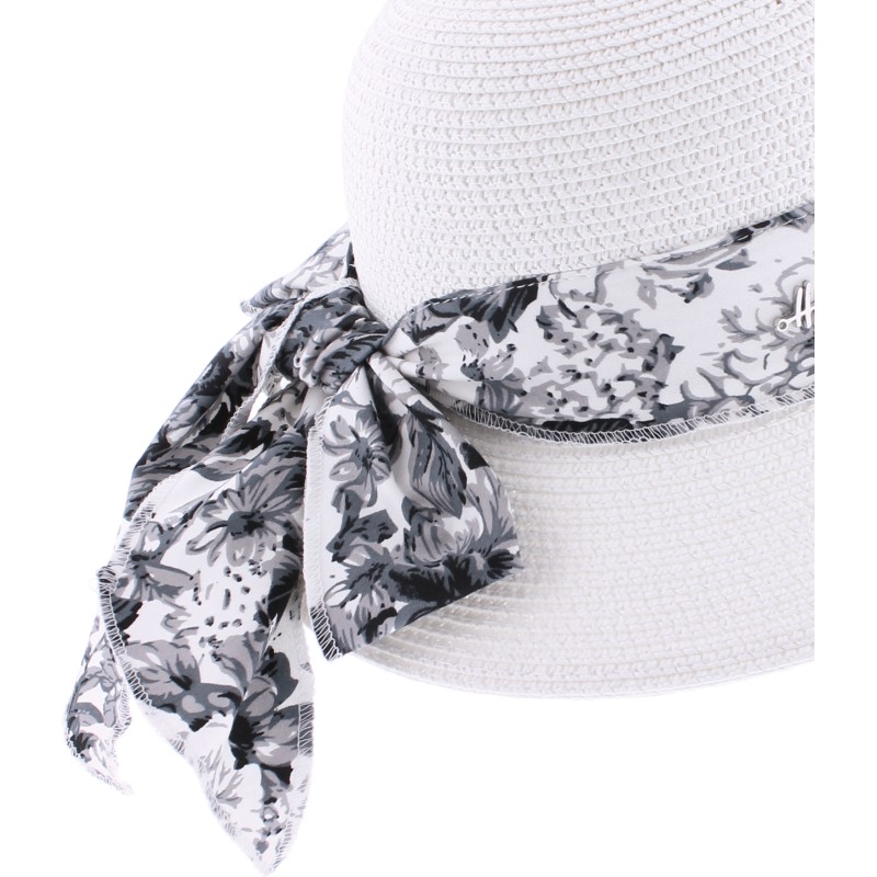 chapeau femme avec ruban fleurs