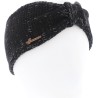 bandeau femme hiver herman en maille, fil lurex brillant et doublure en polaire