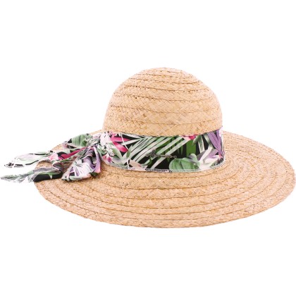 capeline femme été en paille raphia